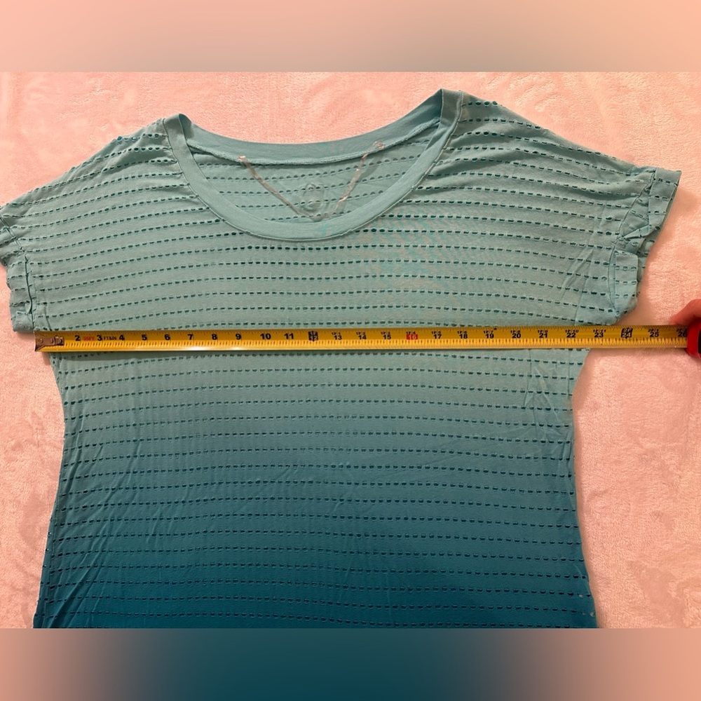 Balance collection XL blue hombre short sleeve mesh top. Super soft. - Picture 6 of 8